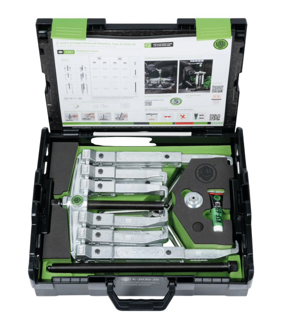 K-2030-20 Kukko Set of Universal 2 and 3-Jaw Pullers