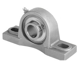 2 Bolt Pillow Stainless Steel Housing/Insert