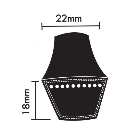 PIX SPC Section Wrapped Wedge Belts 22x18mm