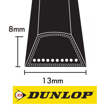 Dunlop A Section V Belts 13x8mm