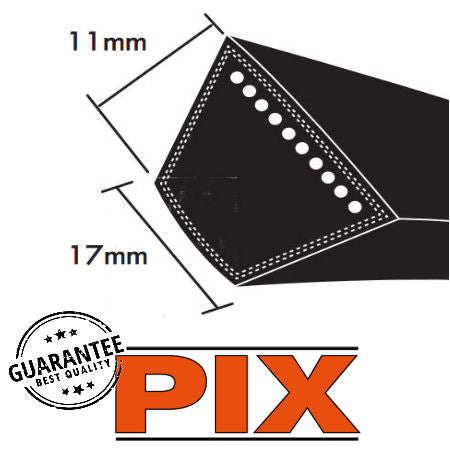 PIX B Section Wrapped V Belts 17x11mm