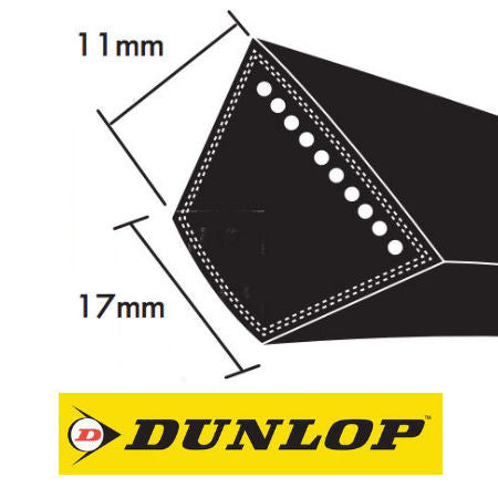 Dunlop B Section V Belts 17x11mm