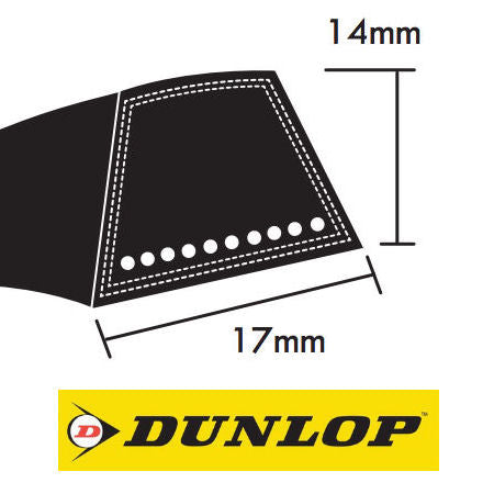 Dunlop SPB Section Wedge Belts 17x14mm