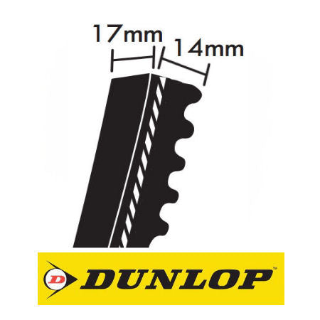 Dunlop XPB Cogged Wedge Belts 17x14mm