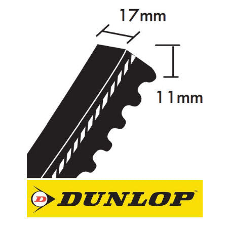 Dunlop BX Cogged Wedge Belts 17x11mm