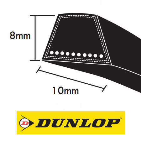 Dunlop SPZ Section Wedge Belts 9.7x8mm