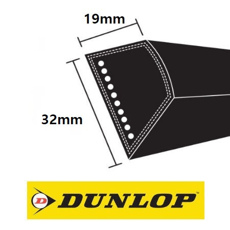 Dunlop D Section Belts 32x19mm