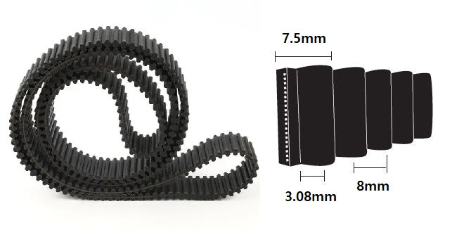 1760-8M-20 PIX Double Sided Timing Belt DA-S8M-1760-20