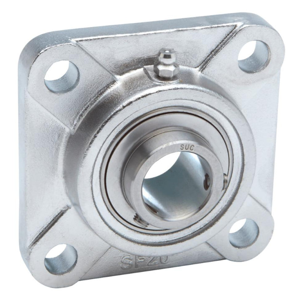 SSUCF205 BKL Stainless 4 Bolt Flange Housing with Stainless Bearing 25mm