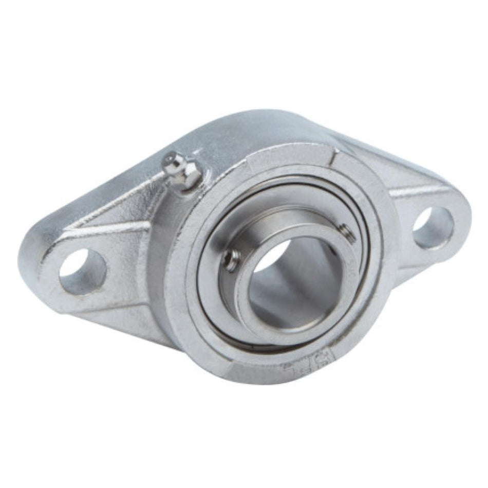 SSUCFL205 BKL Stainless 2 Bolt Flange Housing with Stainless Bearing 25mm