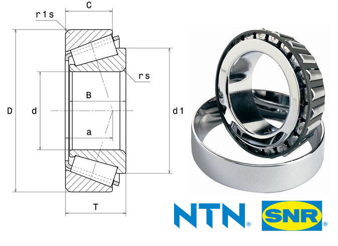 99600/99100 NTN Tapered Roller Bearing 152.4x254x66.675mm