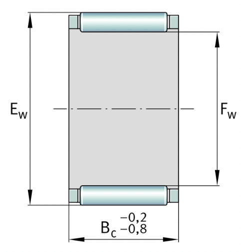 K100x107x21 INA Needle Roller Cage Assembly 100x107x21mm