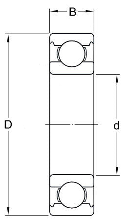 623 BKL Brand Open Deep Groove Ball Bearing 3mm inside x 10mm outside x 4mm wide