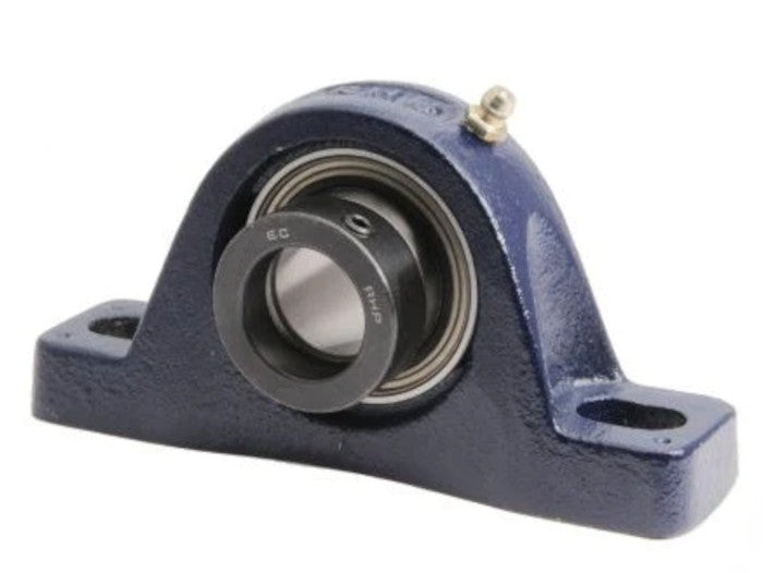 NP1.1/2EC RHP 2 Bolt Cast Iron Pillow Block Bearing with Eccentric Collar & Flat Back Insert 1.1/2 inch Bore