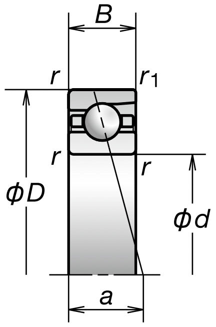 7007CTRDULP3 NSK Super Precision Angular Contact Bearing 35x62x14mm