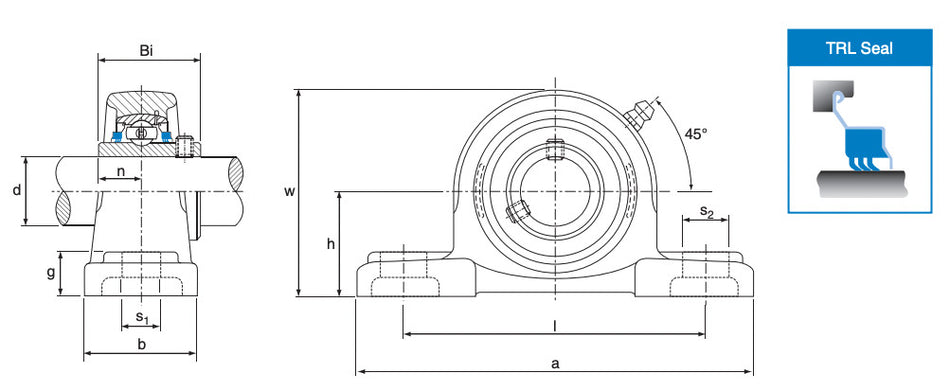 UCP204 Challenge Triple Sealed 2 Bolt Pillow Block Bearing 20mm Shaft