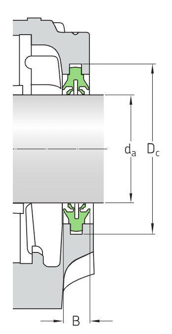 TSN516L SKF Four Lip Seal for SNL Series Plummer Block Housings 70mm Bore