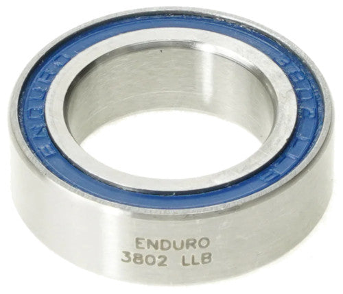 3802 LLB Enduro Double Row Sealed, Radial Bike Bearing Abec 3 - 15x24x7mm