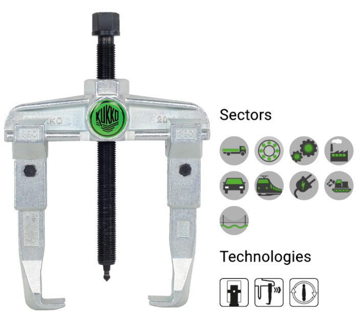 20-1 KUKKO Universal 2 Arm Puller 90x100mm