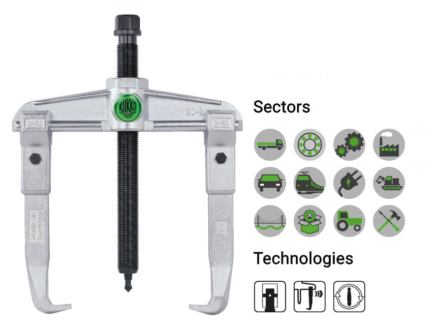 20-2 KUKKO Universal 2 Arm Puller 160x150mm