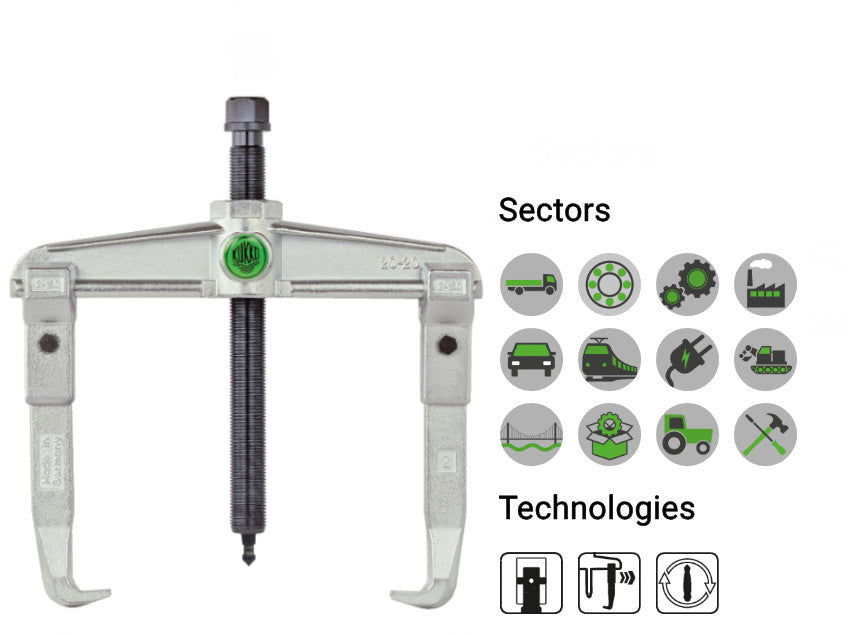 20-20 KUKKO Universal 2 Arm Puller 200x150mm