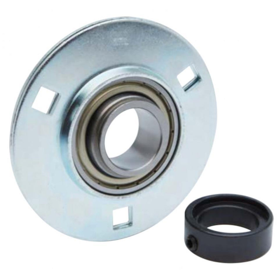 SAPF202 Budget Brand 3 Bolt Pressed Steel Round Bearing 15mm Bore with Eccentric Collar Lock