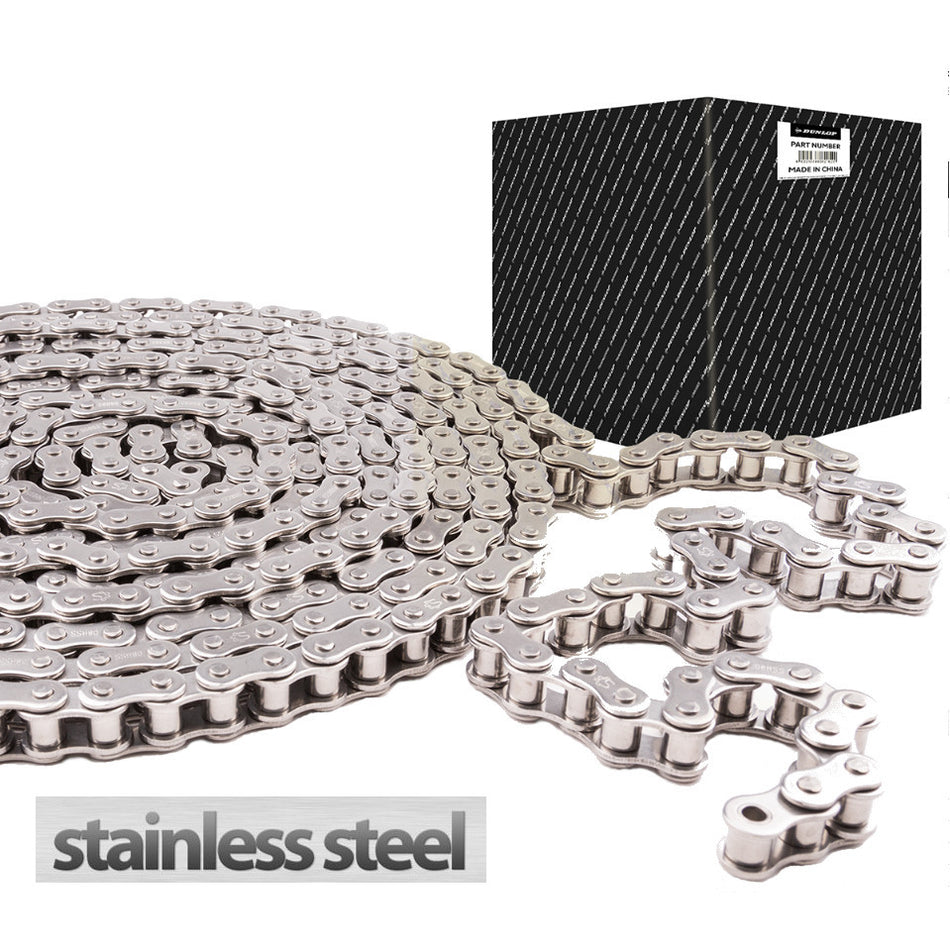 Dunlop 12B-1 BS Simplex Stainless Steel Roller Chain 3/4 Inch Pitch 5 Mtr Box