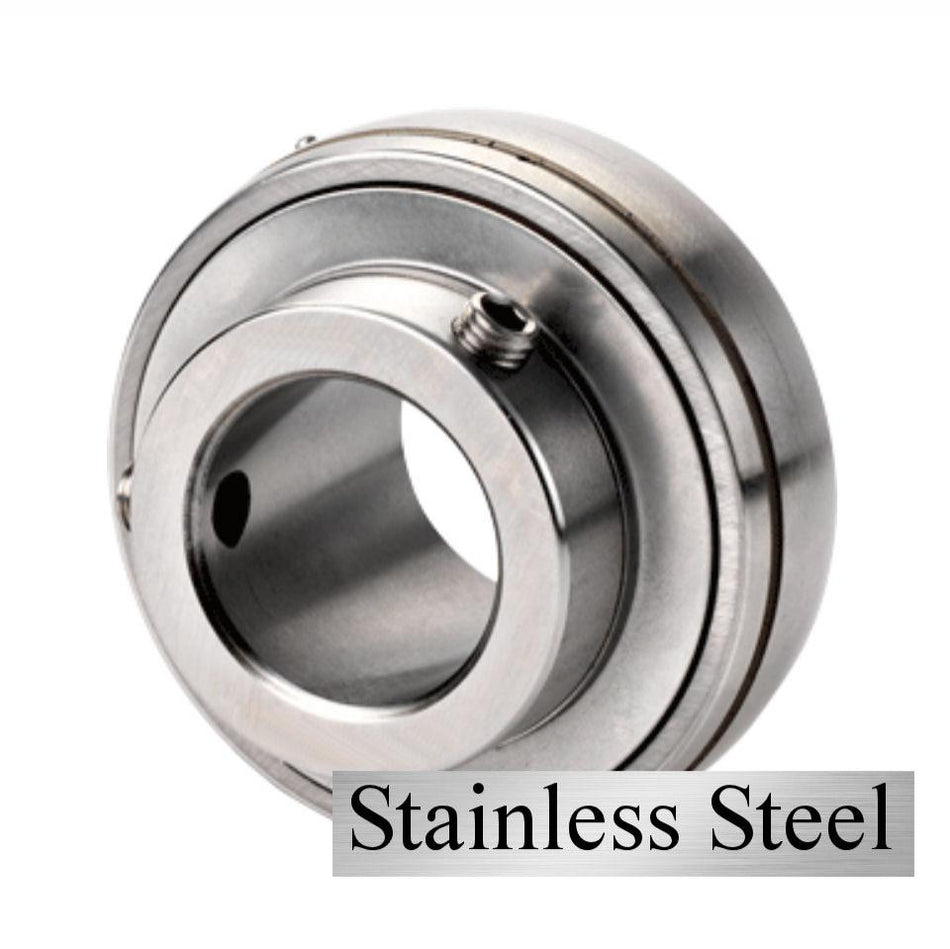 SES207 ZEN Stainless Steel Spherical Outside Bearing Insert with 35mm Bore