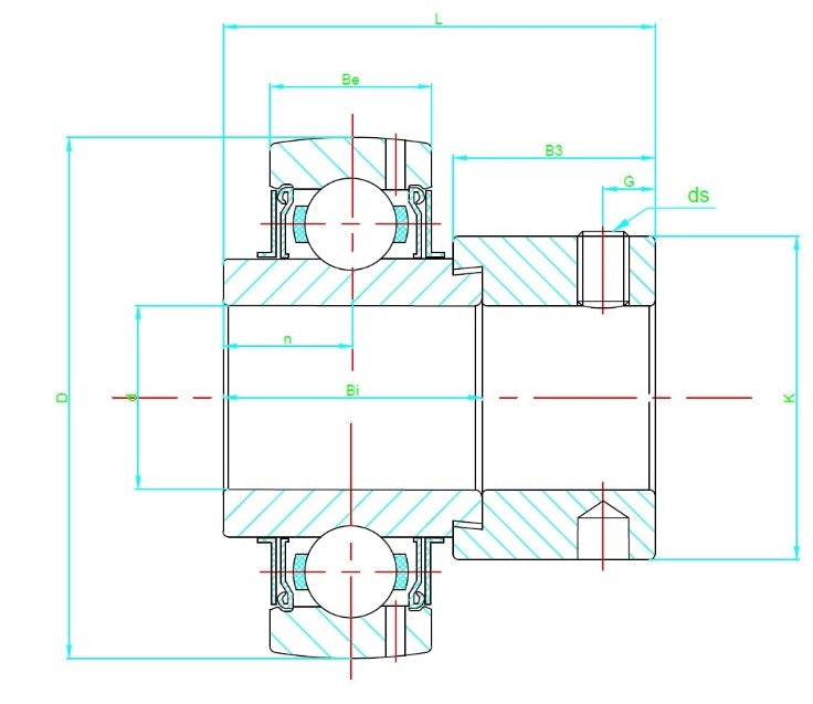 SES207 ZEN Stainless Steel Spherical Outside Bearing Insert with 35mm Bore