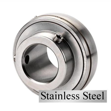 SUC204 ZEN Stainless Steel Spherical Outside Bearing Insert with 20mm Bore