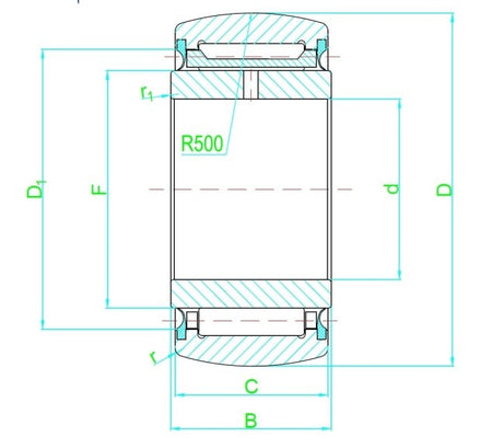 NA2200-2RS Zen Yoke Type Track Roller Bearing 10mm x 30mm x 14mm