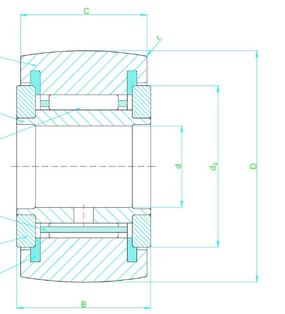 NATR15-PP Zen Yoke Type Track Roller Bearing 15mm x 35mm x 19mm