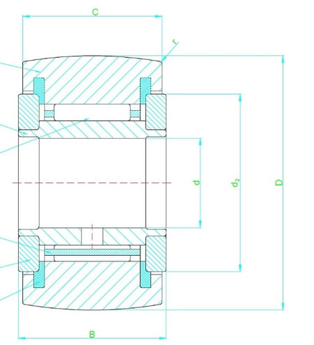 NATR17-PP Zen Yoke Type Track Roller Bearing 17mm x 40mm x 21mm