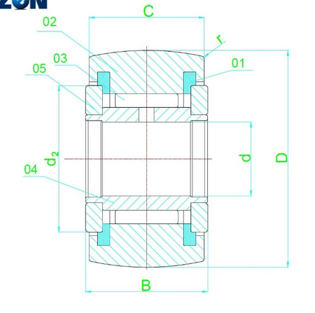 NATV10-PP Zen Yoke Type Track Roller Bearing 10mm x 30mm x 15mm