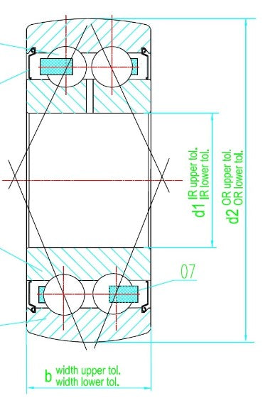 LR50/5-NPPU Track Roller Bearing 5mm x 17mm x 7mm