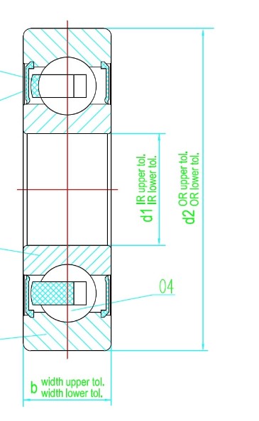 LR5001-NPP Track Roller Bearing 12mm x 30mm x 12mm