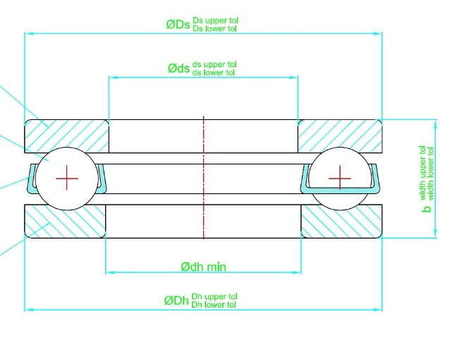 51100 Zen Axial Deep Groove Thrust Bearing 10mm x 24mm x 9mm