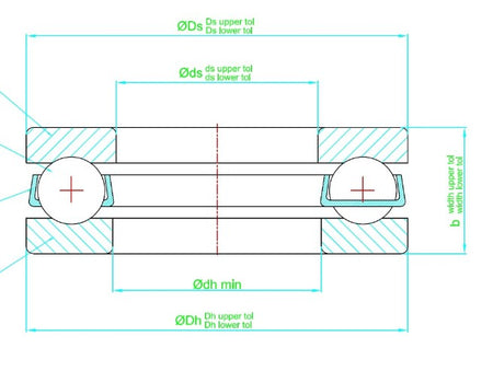 51100 Zen Axial Deep Groove Thrust Bearing 10mm x 24mm x 9mm