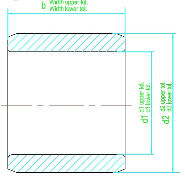 IR50x55x20 Zen Needle Roller Bearing Inner Ring 50x55x20mm