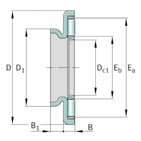 AXW45 INA Axial Needle Roller and Cage Assembly 45x68x8.2mm