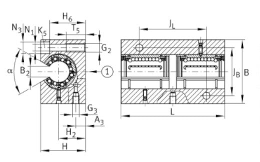 KTBO12-PP-AS INA Linear Ball Bearing and Housing Unit 12x42x76mm