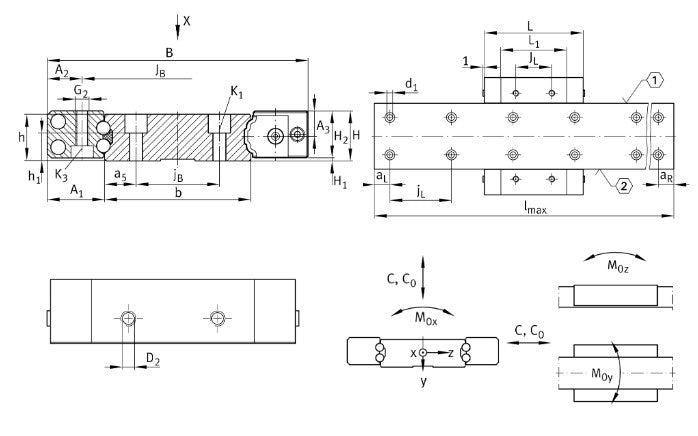 KUVS13-B INA Linear Ball Bearing and Housing Unit 13.5x18.65x71mm