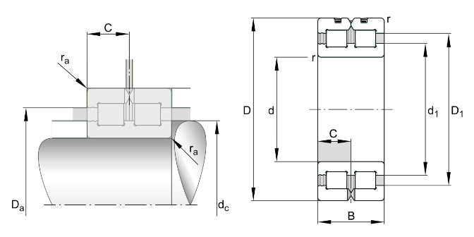 SL014830 INA Cylindrical Double Row Roller Bearing 150mm x 190mm x 40mm