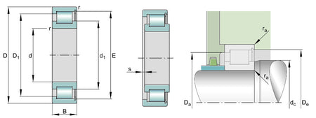 SL182204 INA Cylindrical Single Row Roller Bearing 20mm x 47mm x 18mm