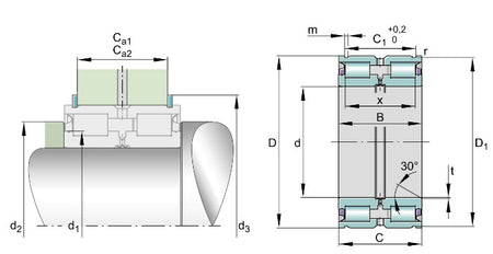 SL045005-PP INA Cylindrical Double Row Roller Bearing 25mm x 47mm x 30mm