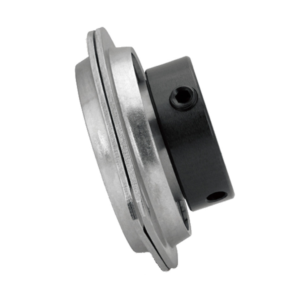 SAPFL201 BKL Brand 2 Bolt Pressed Steel Flange Bearing Unit 12mm Bore with Eccentric Collar Lock