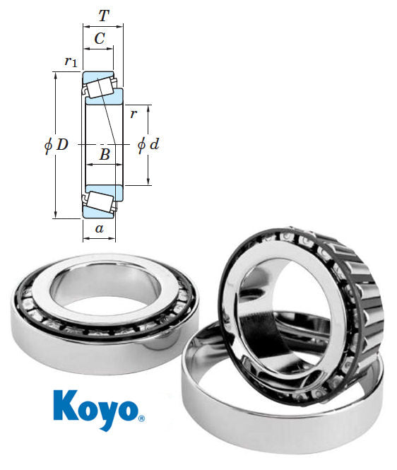 30302JR Koyo Tapered Roller Bearing 15x42x14.25mm