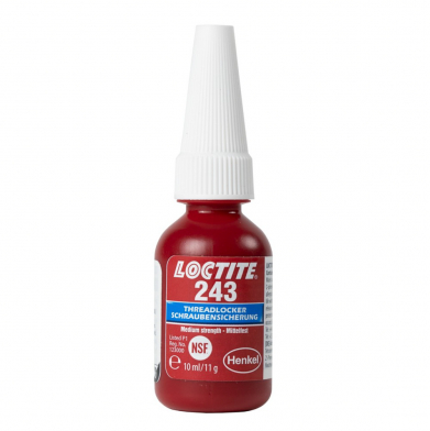 Loctite 243 Blue Medium Strength Threadlocking Adhesive 10ml