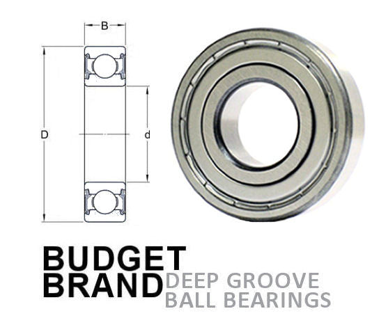 RLS9-1.1/4 Z Shielded Deep Groove Ball Bearing with Special Bore 1.1/4x2.1/2x5/8 inch