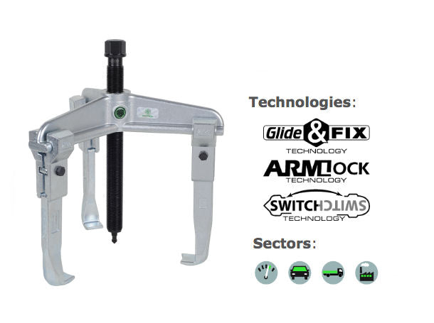 30-5 Kukko 3-Arm Universal Puller 650x300-500mm